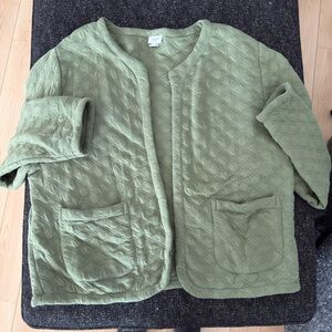 Quilted Green Jacket JCREW
